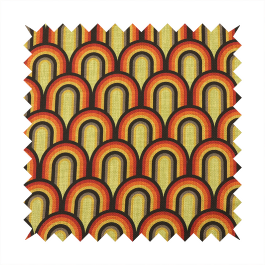 Seventies Sunset Arches Upholstery Fabric DP-220