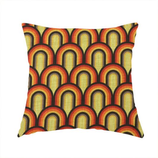 Seventies Sunset Arches Upholstery Fabric DP-220 - Handmade Cushions