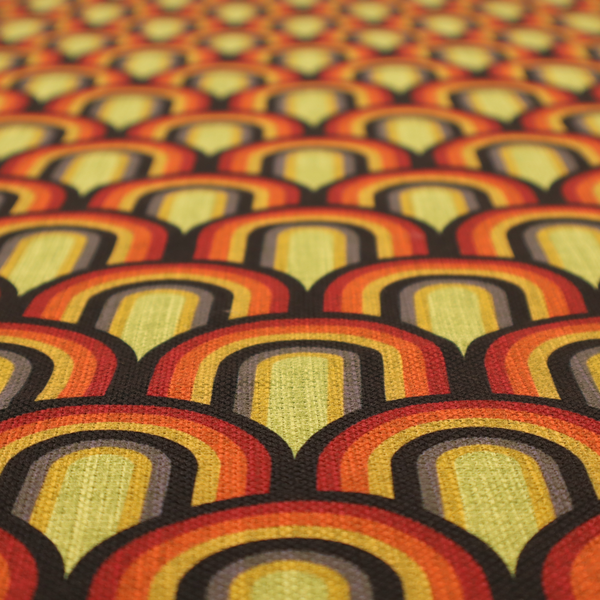 Seventies Sunset Arches Upholstery Fabric DP-220