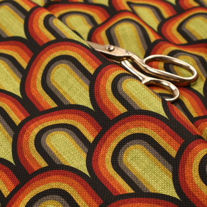 Seventies Sunset Arches Upholstery Fabric DP-220