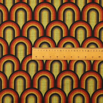 Seventies Sunset Arches Upholstery Fabric DP-220