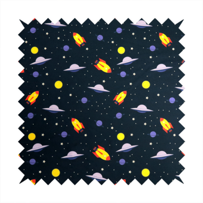 Blast Off Galaxy Print Upholstery Fabric DP-26