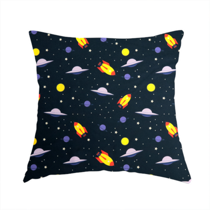 Blast Off Galaxy Print Upholstery Fabric DP-26 - Handmade Cushions