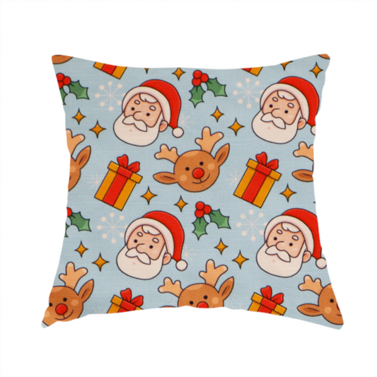 Santa With Box Presents Christmas Furnishing Fabric DP-28 - Handmade Cushions