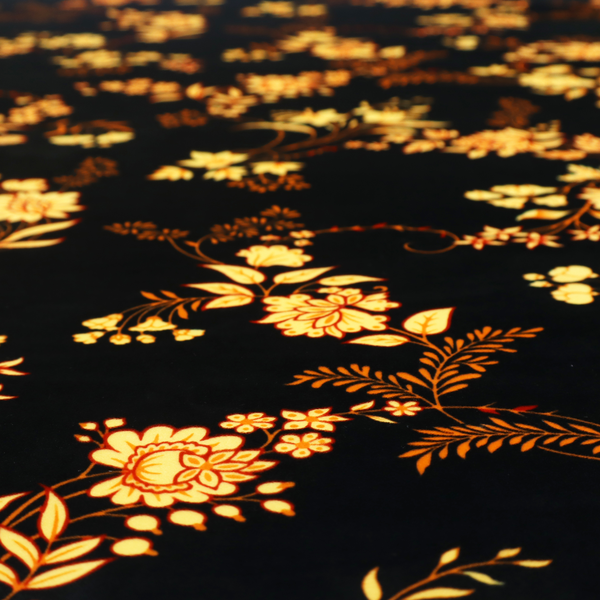 A classic, elegant floral trail pattern with a sophisticated Chinoiseries or traditional botanical aesthetic.