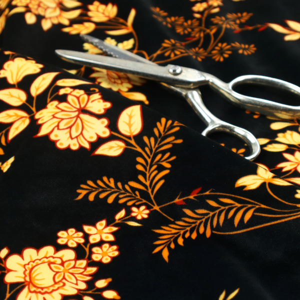 A classic, elegant floral trail pattern with a sophisticated Chinoiseries or traditional botanical aesthetic.