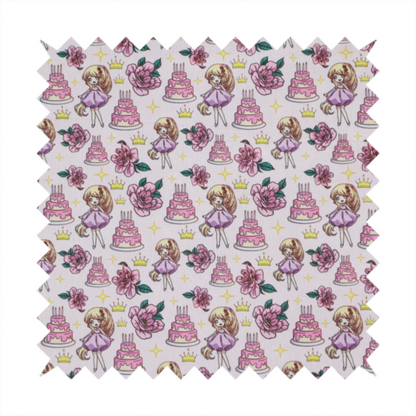 A sweet, celebratory juvenile pattern with a whimsical anime-inspired aesthetic.