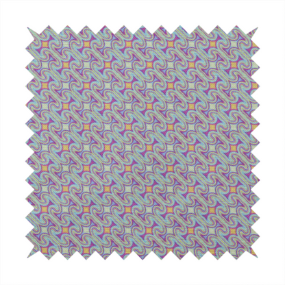 An intricate, geometric optical pattern with a mesmerizing, rhythmic repeat and a soft, textured finish.