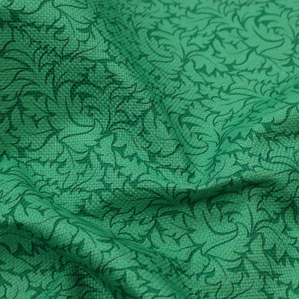 An intricate, monochromatic botanical pattern with a dense, leafy aesthetic.