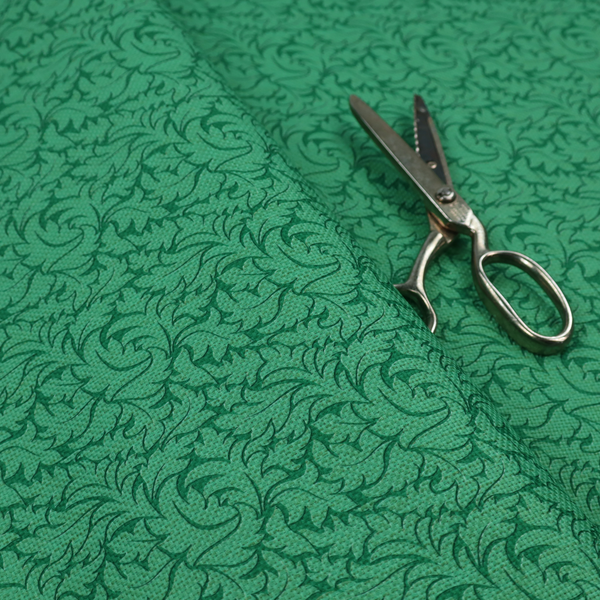 An intricate, monochromatic botanical pattern with a dense, leafy aesthetic.