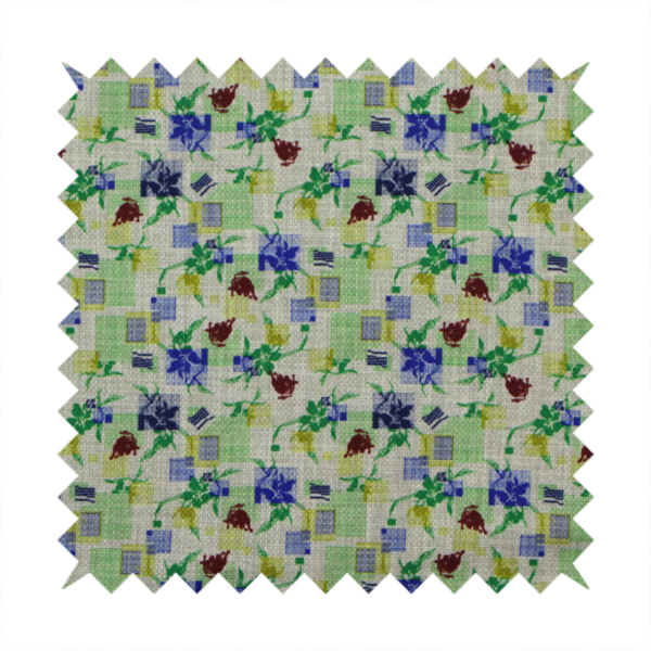 An abstract botanical and geometric pattern with a layered, multi-dimensional aesthetic.