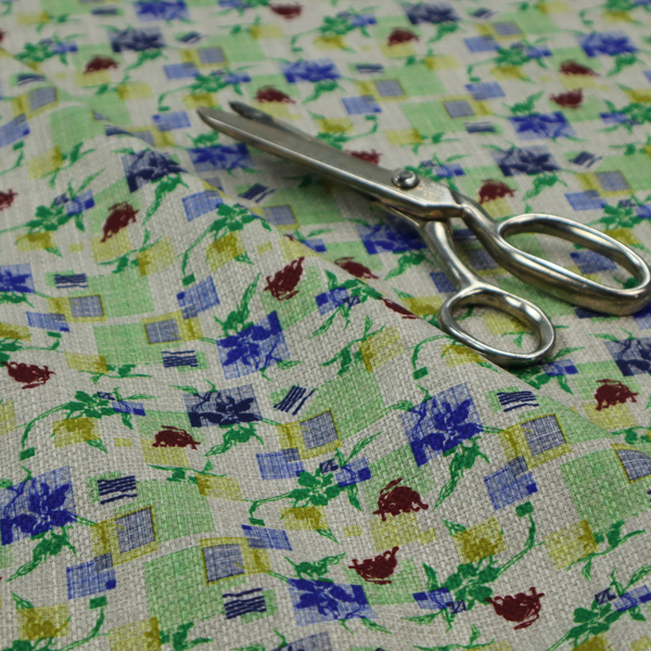 An abstract botanical and geometric pattern with a layered, multi-dimensional aesthetic.