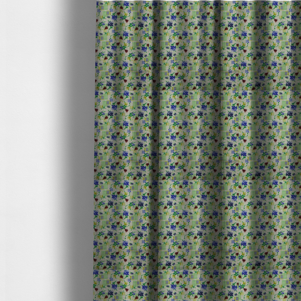 The fabric used to create these made-to-measure curtains is a abstract botanical and geometric pattern with a layered, multi-dimensional aesthetic.