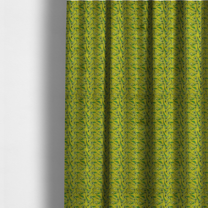 The fabric used to create these made-to-measure curtains is a vintage-style botanical pattern with a serene, nature-inspired aesthetic.