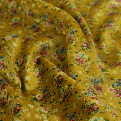 A delicate, vintage-style floral pattern with a warm, sun-drenched aesthetic.