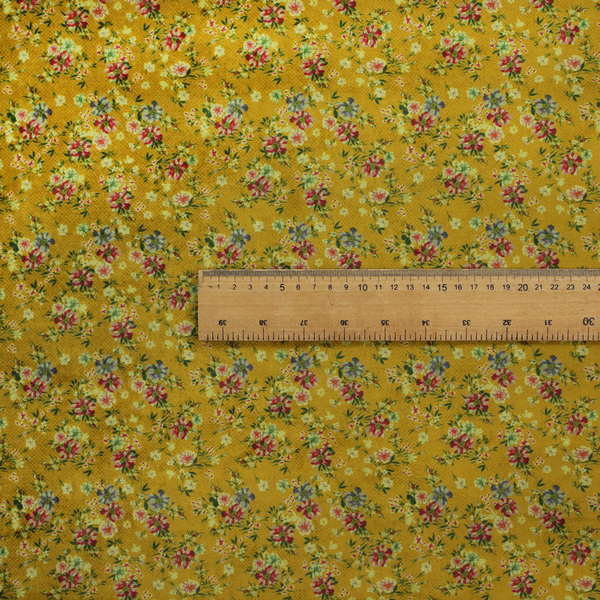 A delicate, vintage-style floral pattern with a warm, sun-drenched aesthetic.