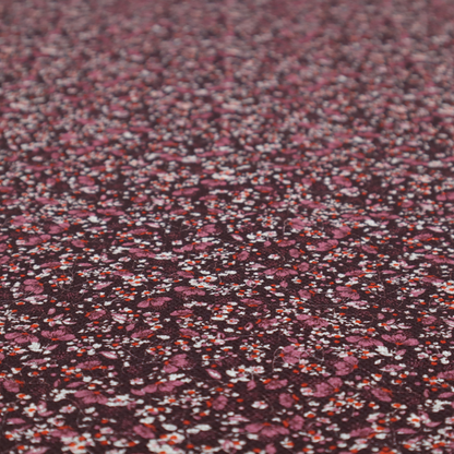 A dense, monochromatic ditsy floral pattern with a rich, romantic aesthetic.