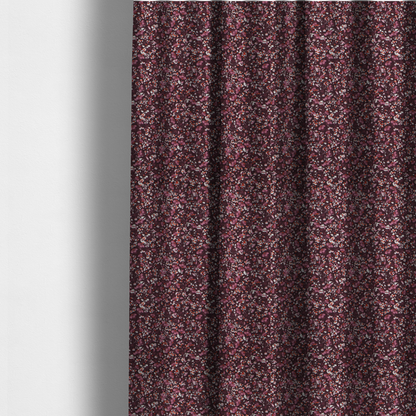The fabric used to create these made-to-measure curtains is a dense, monochromatic ditsy floral pattern with a rich, romantic aesthetic.
