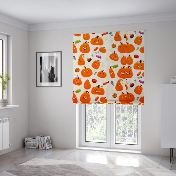Sweet and Spooky Halloween Upholstery Fabric DP-33 - Roman Blinds
