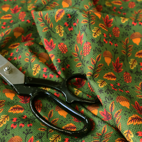 Autumn Harvest Botanical Upholstery Fabric DP-34 - Handmade Cushions