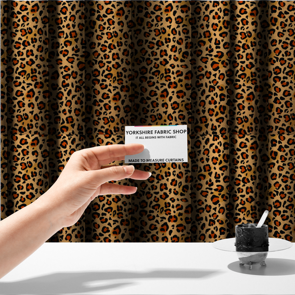 Classic Leopard Print Upholstery Fabric DP-35 - Made To Measure Curtains