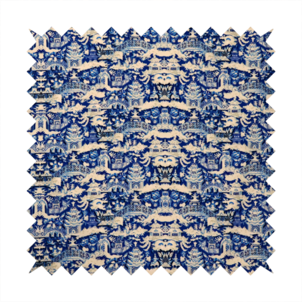 Porcelain Palace Upholstery Fabric DP-36 - Handmade Cushions