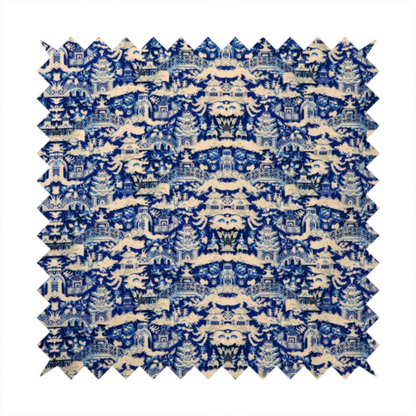 Porcelain Palace Upholstery Fabric DP-36 - Handmade Cushions