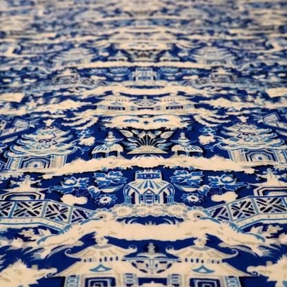 Porcelain Palace Upholstery Fabric DP-36 - Handmade Cushions