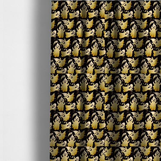 Haunting Hour Phantom Pattern Upholstery Fabric DP-38 - Made To Measure Curtains