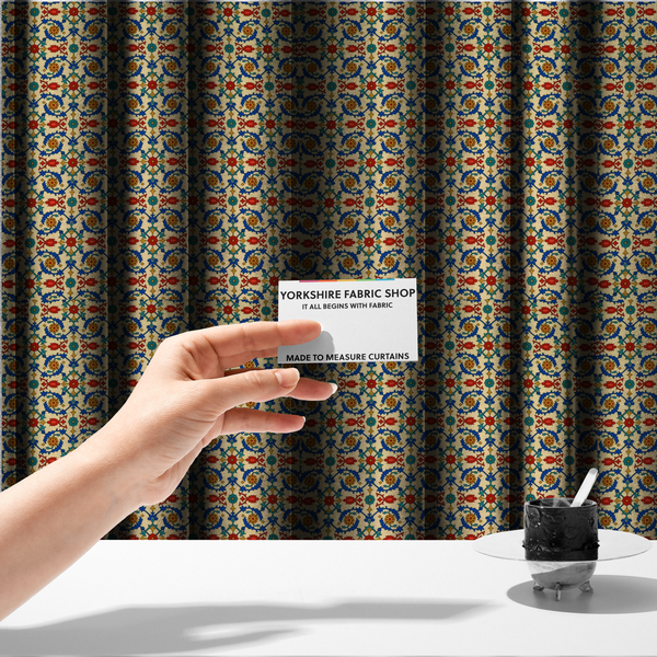 Imperial Bloom Upholstery Fabric DP-40 - Made To Measure Curtains