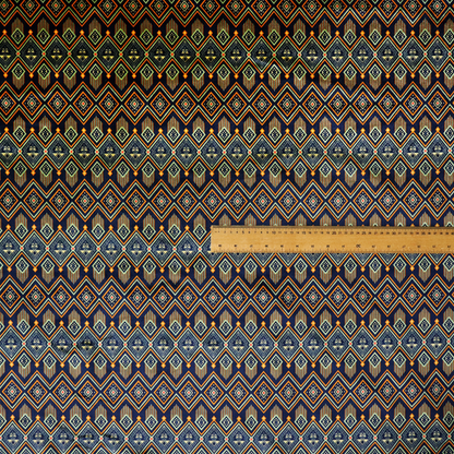 Aztec Geometric Soft Velvet Upholstery Fabric DP-41