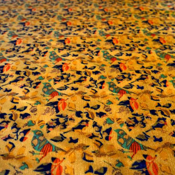 Whispering Wings and Autumn Leaves Soft Velvet Upholstery Fabric DP-42