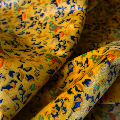 Whispering Wings and Autumn Leaves Soft Velvet Upholstery Fabric DP-42