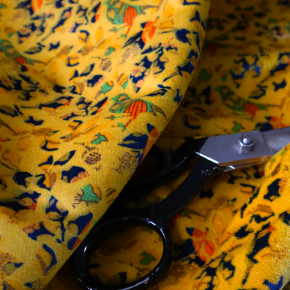 Whispering Wings and Autumn Leaves Soft Velvet Upholstery Fabric DP-42