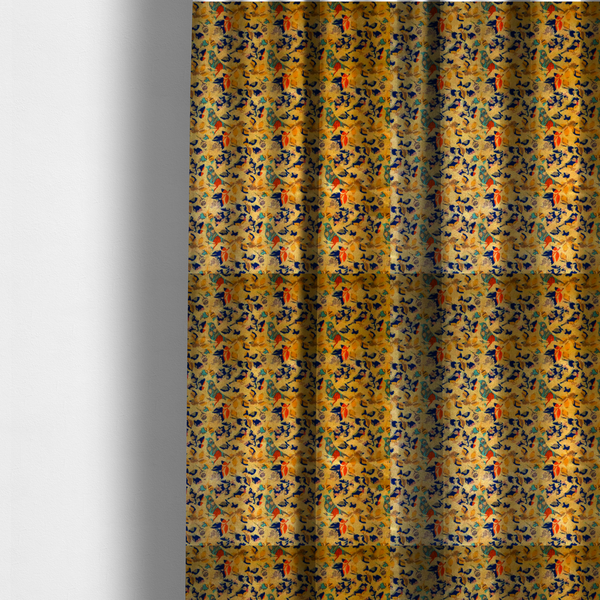 Whispering Wings and Autumn Leaves Soft Velvet Upholstery Fabric DP-42 - Made To Measure Curtains