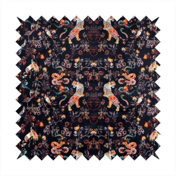 Midnight Garden Soft Velvet Upholstery Fabric DP-45