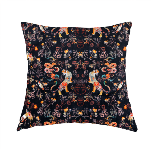 Midnight Garden Soft Velvet Upholstery Fabric DP-45 - Handmade Cushions