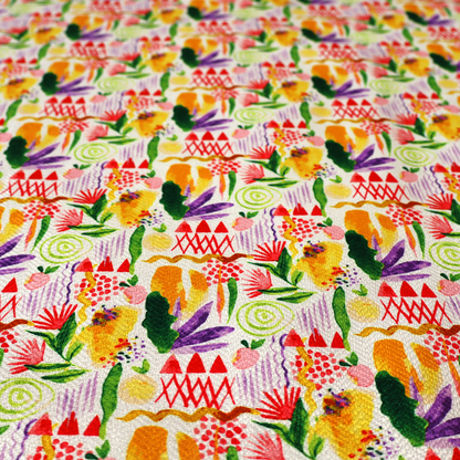 Abstract Watercolour Doodle Upholstery Fabric DP-49