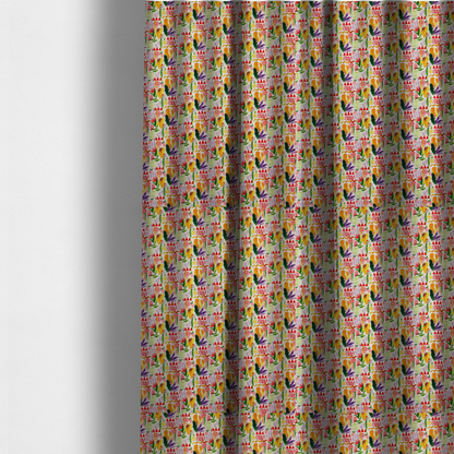 Abstract Watercolour Doodle Upholstery Fabric DP-49 - Made To Measure Curtains