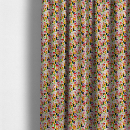 Abstract Watercolour Doodle Upholstery Fabric DP-49 - Made To Measure Curtains