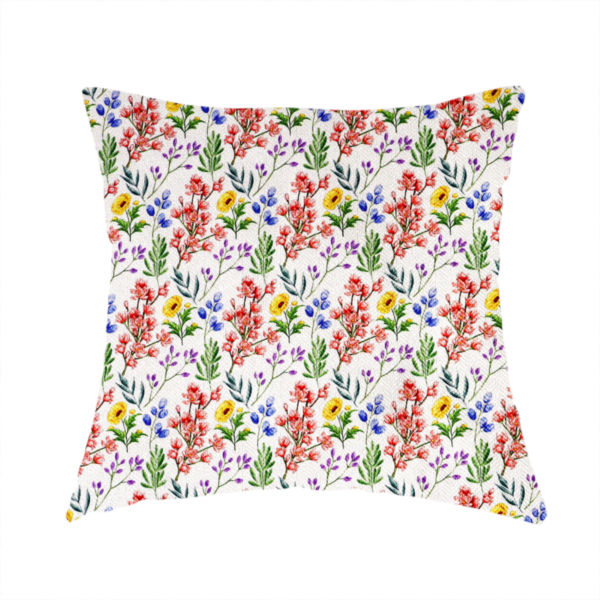 Delicate Multicoloured Wildflower Upholstery Fabric DP-50 - Handmade Cushions