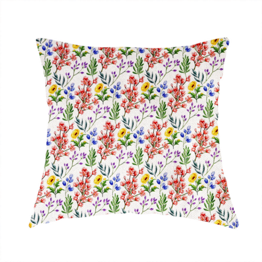 Delicate Multicoloured Wildflower Upholstery Fabric DP-50 - Handmade Cushions