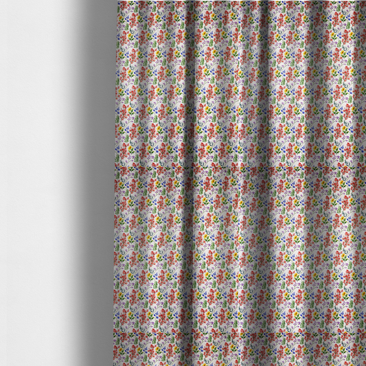 Delicate Multicoloured Wildflower Upholstery Fabric DP-50 - Made To Measure Curtains