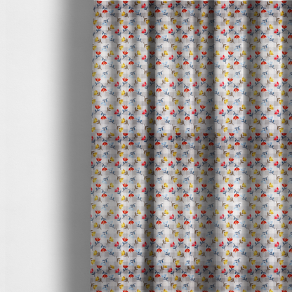 Shabby Chic Floral and Gingham Upholstery Fabric DP-51 - Made To Measure Curtains