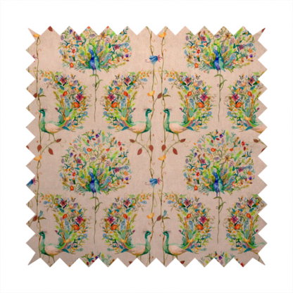 Mystical Peacock Garden Upholstery Fabric DP-52 - Roman Blinds