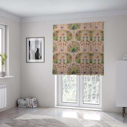 Mystical Peacock Garden Upholstery Fabric DP-52 - Roman Blinds