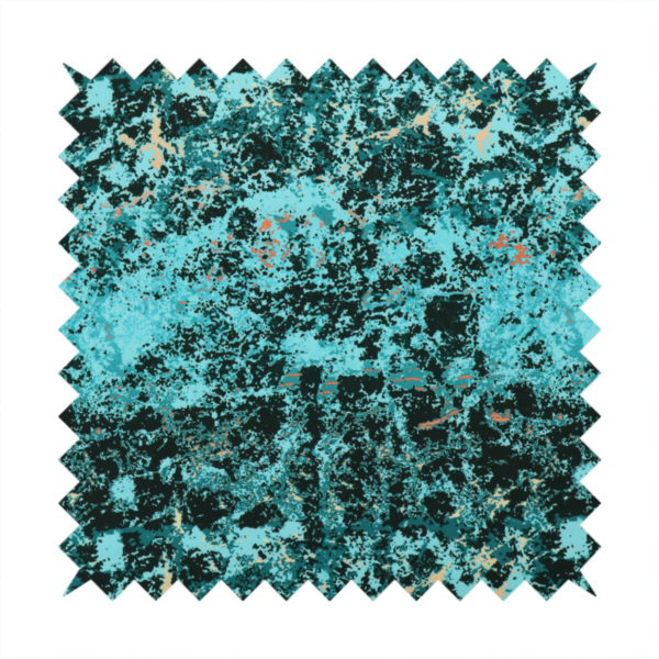 A durable upholstery fabric featuring a cold-toned, distressed abstract pattern. This design utilizes a heavy "crackle" or marbleized aesthetic to create a rugged, textured look.