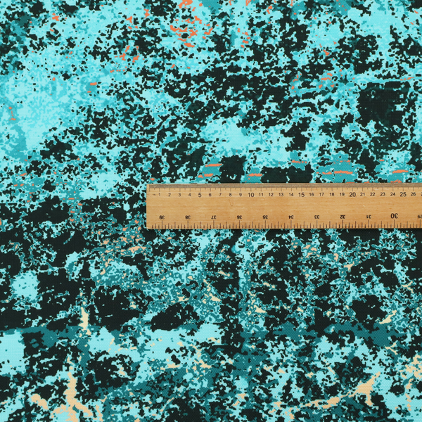 A durable upholstery fabric featuring a cold-toned, distressed abstract pattern. This design utilizes a heavy "crackle" or marbleized aesthetic to create a rugged, textured look.