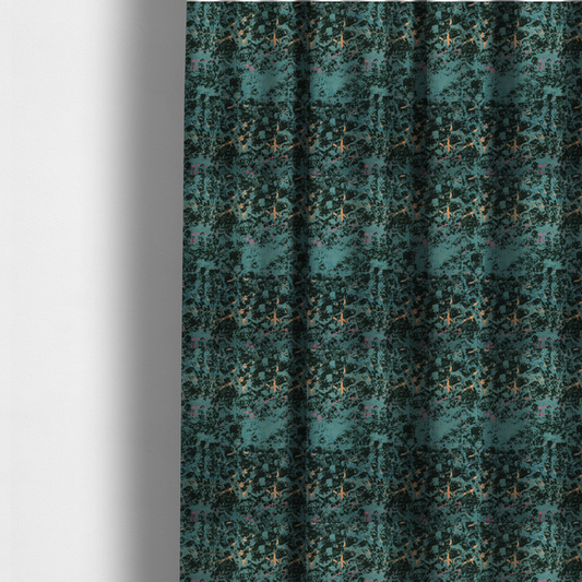 The fabric used to create these made-to-measure curtains is a durable upholstery fabric featuring a moody, distressed abstract pattern. This colourway offers a darker, more saturated take on the "crackle" aesthetic.