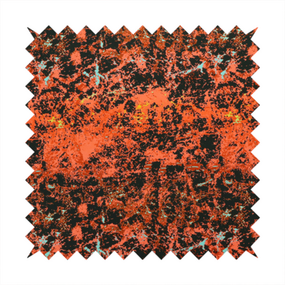 A durable upholstery fabric featuring a high-energy, distressed abstract pattern.